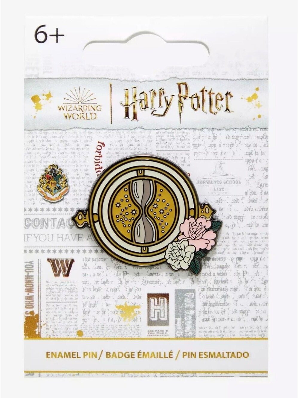 Loungefly Harry Potter Time Turner Floral Enamel Pin